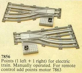 Left and Right Manual Points with Electric Rails