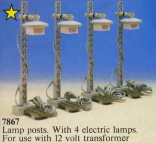 12V Train Light Posts