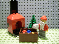 Advent Calendar 2006, City (Day 24) - Santa, Tree, Gifts, & Fireplace