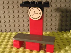 Advent Calendar 2007, City (Day 17) - Bench with Clock