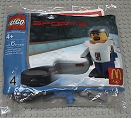 McDonald's Sports Set Number 4 - White Hockey Player #5 polybag