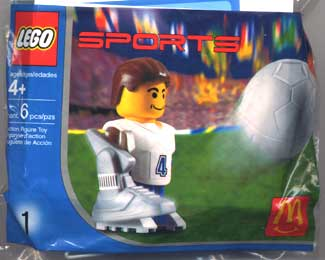 McDonald's Sports Set Number 1 - White Soccer Player #4 polybag