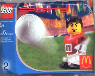 McDonald's Sports Set Number 2 - Red Soccer Player #11 polybag