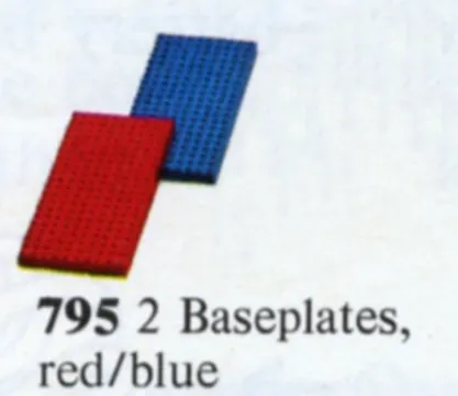 Baseplates, Red and Blue