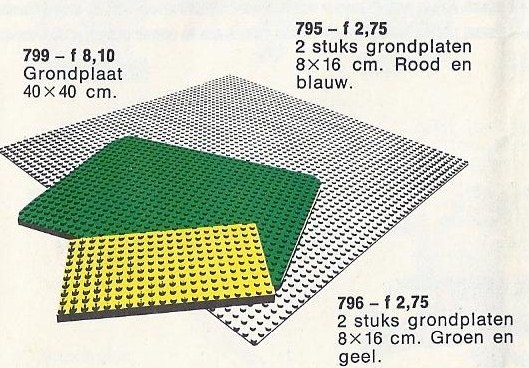 Baseplates, Green and Yellow