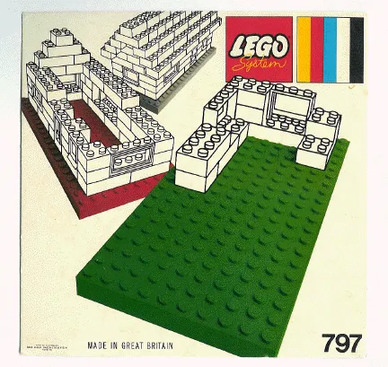 2 large baseplates, gray/white