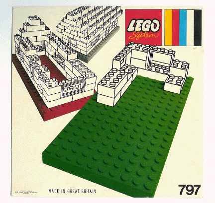 2 large baseplates, gray/white