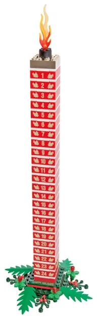 Build your own Holiday Countdown Candle