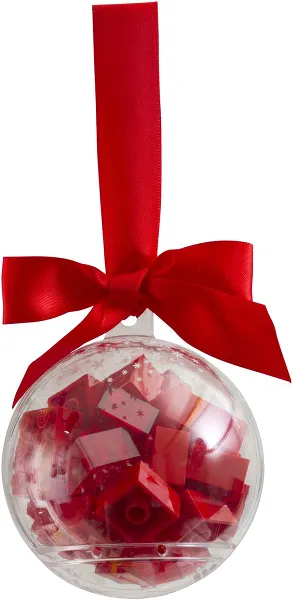 Holiday Ornament / Bauble with Red Bricks
