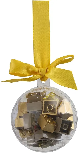 Holiday Ornament / Bauble with Gold Bricks
