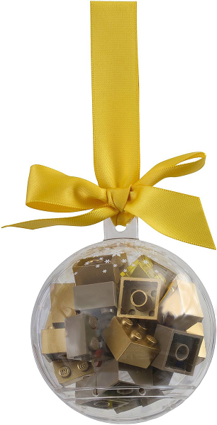 Holiday Ornament / Bauble with Gold Bricks