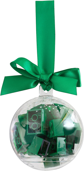 Holiday Ornament / Bauble with Green Bricks