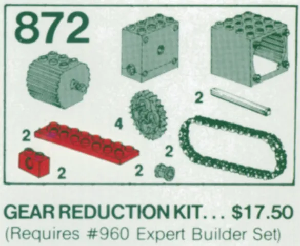 Two Gear Blocks (Gear Reduction Kit)