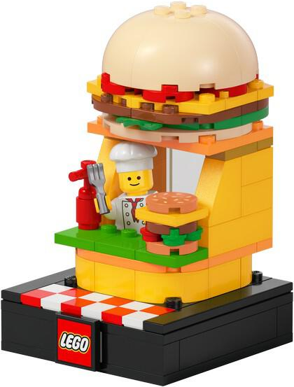 Bricktober Brick Bites Set 4/4 - Burger Stall (2024 Toys "R" Us Exclusive)
