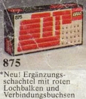 Red Beams with Connector Pegs