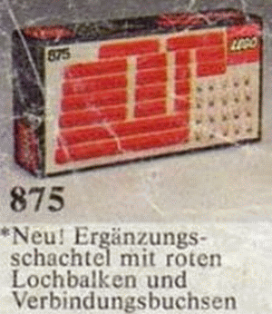 Red Beams with Connector Pegs