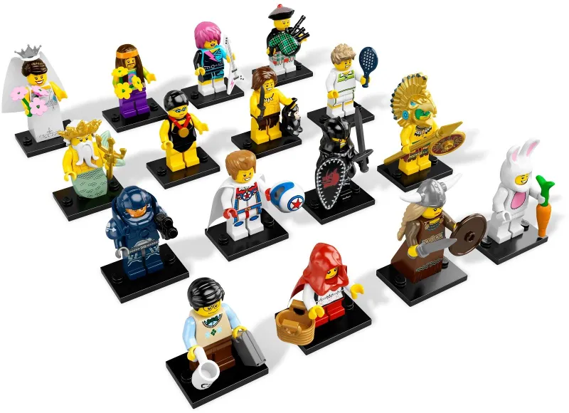 Minifigure, Series 7 (Complete Series of 16 Complete Minifigure Sets)