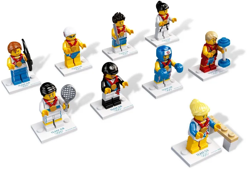 Minifigure, Team GB (Complete Series of 9 Complete Minifigure Sets)