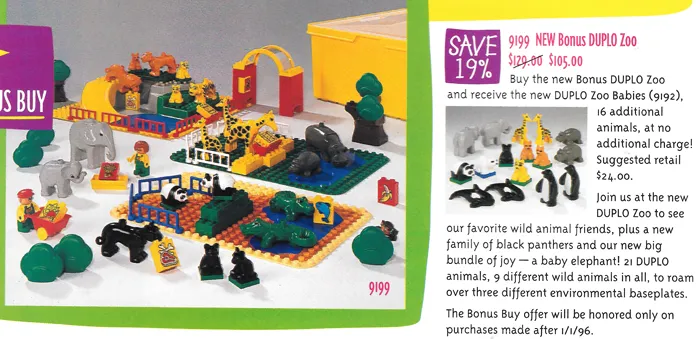 Bonus DUPLO Zoo