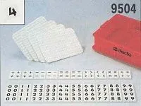 Duplo Numbers 80 numbers, 40 symbols, 4 baseplates in a solid storage bin