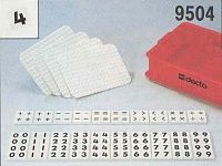 Duplo Numbers 80 numbers, 40 symbols, 4 baseplates in a solid storage bin