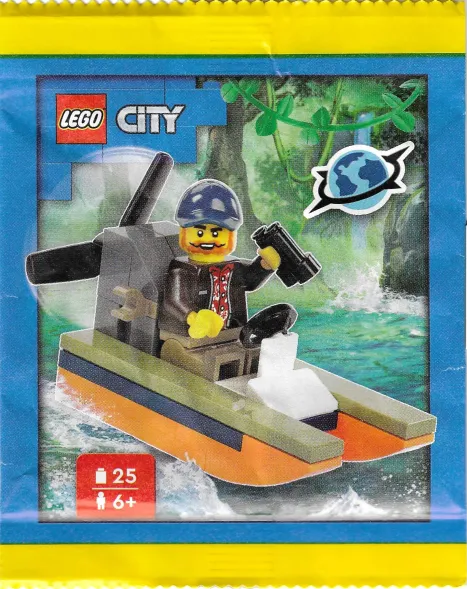 Jungle Explorer with Swamp Boat paper bag