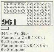 10 building plates 2 x 8, 4 x 8, 6 x 8