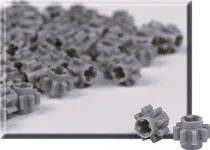 Gray 8-Tooth Spur Gear (Pack of 100)