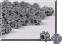 Gray 8-Tooth Spur Gear (Pack of 100)