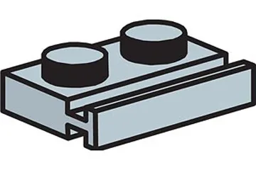 1 x 2 Plate With Slide (Pack of 100)