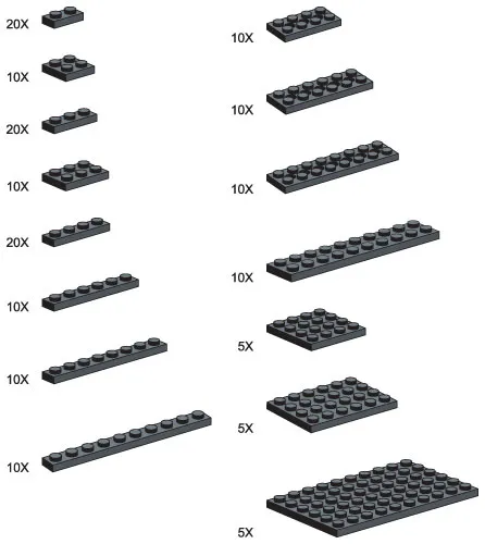 Black Plates - Large Package (165 Plates)