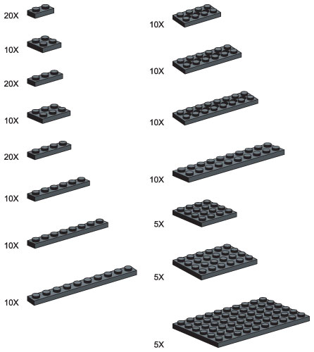 Black Plates - Large Package (165 Plates)