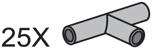 Pneumatic T-Pieces (Pack of 25)