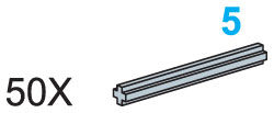 5-Stud Axles (Pack of 50)