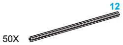 12-Stud Axles (Pack of 50)