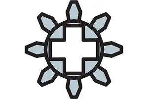 8 Tooth Gears (Pack of 100) 'Spur' Gears