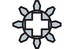 8 Tooth Gears (Pack of 100) 'Spur' Gears