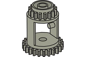 Gear Casings (Pack of 10, contained 20 prior to 2005 Dacta catalog)