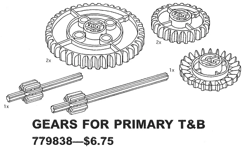 Gears For Primary Simple Machines (Gears For Primary T&B)