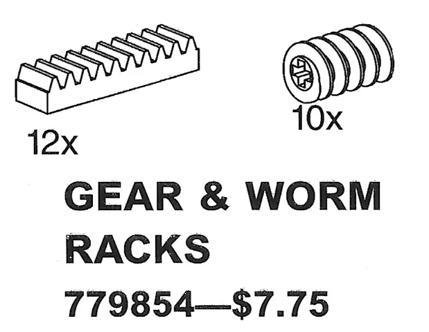 Worm Gear Pack (Gear & Worm Racks/Rack and Worm Gears)