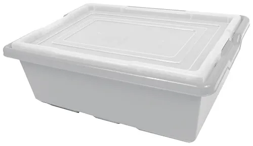 Gray Storage Bin, Medium