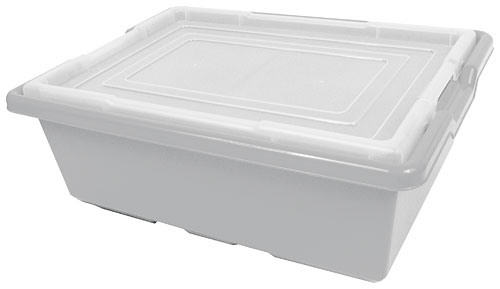Gray Storage Bin, Medium
