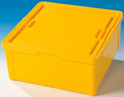Yellow Storage Bin, X-Large (17in x 17in x 7.5in)