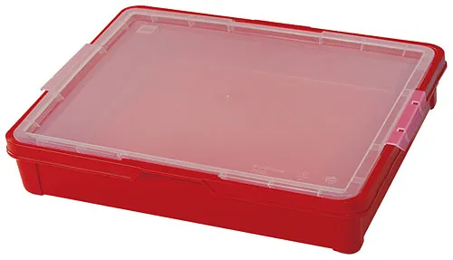 Red Storage Bin, Medium