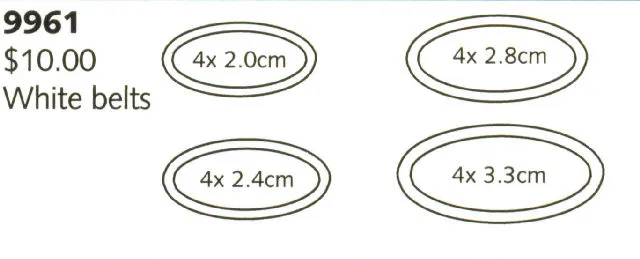 Belts, White