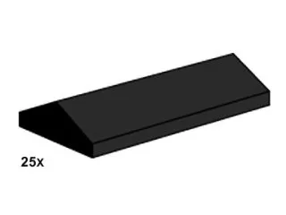 2 x 4 Ridge Roof Tile Low Sloped Black