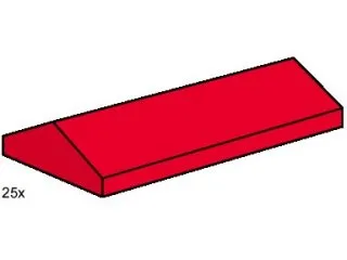 2 x 4 Ridge Roof Tile Low Sloped Red