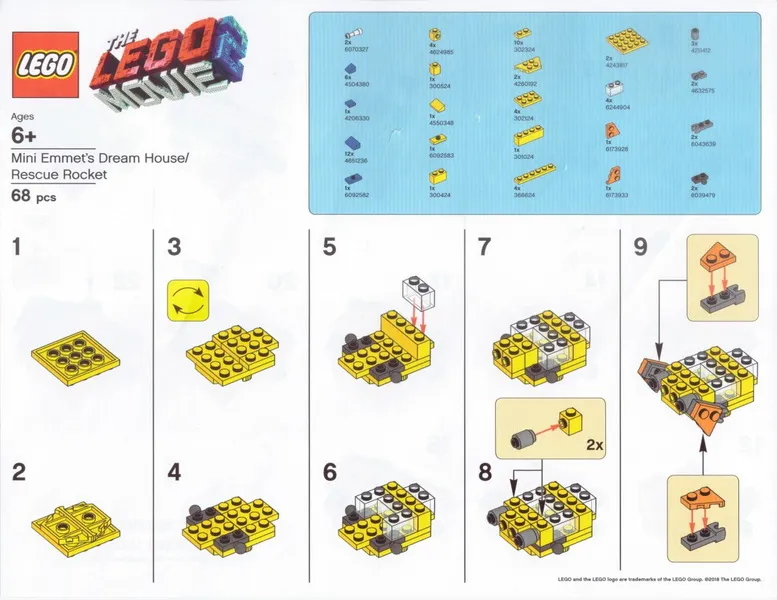 Barnes & Noble Exclusive Build - Mini Emmet's Dream House / Rescue Rocket