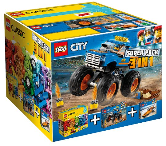 City / Classic Bundle Pack, Super Pack 3 in 1 (Sets 10715, 60178, and 60180)
