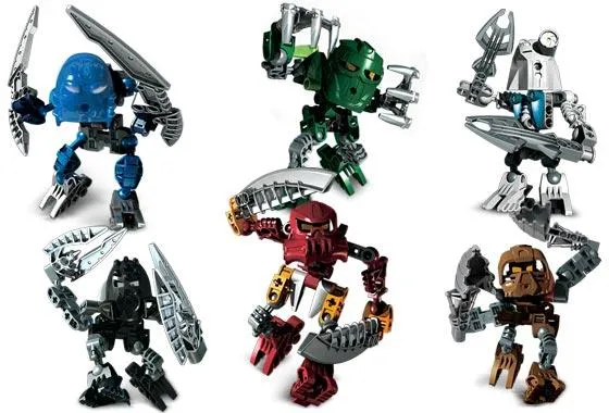Matoran of Voya Nui Collection (8721, 8722, 8723, 8724, 8725, 8726)